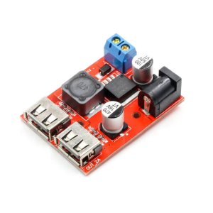 LM2596 Dual USB DC-DC 9V 12V 24V 36V to 5V 3A Step Down Buck Converter Board Car Charger Solar Power Supply Module Durable