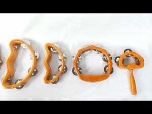 alat musik tamborin anak Tamborin Kecil Kecer Kecrek Icik Bahan Kayu Natural tamborin anak murah