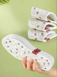 ZHIHAOEN | Absorbent Anti-Odor Breathable Womens Soft Sole Comfortable Elderly Cotton Insoles