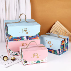 Portable Baby 100 Days Celebration Wedding Candy Box Children Birthday Full Moon First Birthday Anniversary Gift Box