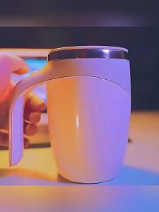 Automatic Mixing Cup Stainless Steel Coffee Milk Self Stirring Magnetic Mug Creative Blender