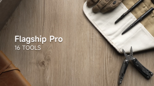 NexTool Flagship Pro Green /Black Stonewashed Multi-Tool 16 Functions with Nylon Pouch 10-year warranty