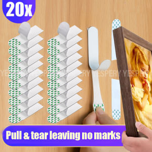 YESPERY Traceless Double Sided Tape Waterproof Sticker Easy Removable Strong Adhesive Magic Tape Pulling Away Traceless Picture Frame Tape Household Supplies