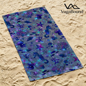 BILIBILI | Glowing Seabed Luxury Beach Towels Crafted from Combed Cotton Plush and Absorbent Beach Towel or Pool Towels