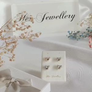 Her Jewellery Little Bear Earrings - Luxury Crystal Embellishments plated with 18K Gold