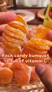 Dried Kumquat Licorice Candy Sweet Sour Chewy Citrus Fruit Snack Tangy Preserved Treat
