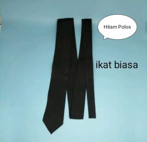 Dasi hitam polos ospek/kerja/wisuda