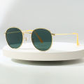 Fashion Brand Designer Women Men Circle Glasses Round Sunglasses Outdoor Popular Metal Sunglasses Eyewear 3447. 