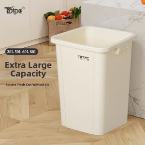 ZIYINGCHA | Thùng Rác Nhựa Hình Vuông Dành Cho Thương Mại 30L