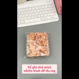 Sổ tay nhỏ gọn mini lò xo hoạt hình notebook dễ thương sổ A7 bỏ túi có dòng kẻ LIM DIY