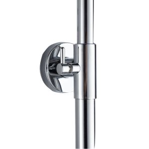 Shower Shower Pole Long Fixed Seat Extension Rod Shower Panel Stainless Steel Lifting Tube Surface Mounted Base Wall Bracket Cover