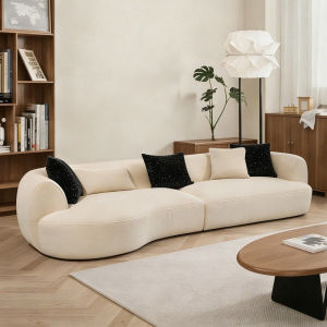 YIZUO | Cream French Vintage Style Living Room Sofa