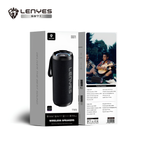 LENYES S871 60W Portable Bluetooth Speaker Wireless Heavy Bass Music Box RGB Light TWS IPX6 Waterproof Outdoor Subwoofer
