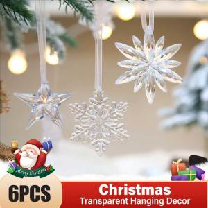 YESPERY กรวยน้ำแข็งอะคริลิคใสขนาด3/6ชิ้นสำหรับเทศกาลคริสต์มาสการตกแต่งคริสต์มาสจี้เกล็ดหิมะเกล็ดหิมะรูปดาวของตกแต่งแบบแขวนต้นคริสต์มาสกวาง กรวยน้ําแข็ง กรวยน้ำแข็ง กรวยน้ำแข็งตกแต่ง - Lazada