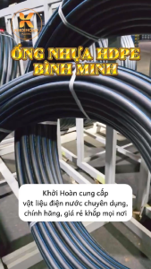 Ống HDPE Bình Minh | Phi 20 Cuộn 200 mét | Dày 2 ly | PN 16 Chịu Lực Chịu Nắng Cao | NPP Khởi Hoàn