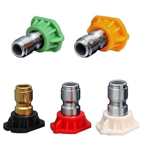Pressure Washer Tips Set Multiple Degrees 2.5 GPM Power Washer Nozzle Tips 5 Pack 1/4 Quick Connect