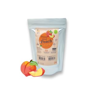 Wel-B Freeze-dried Peach Diced 10x10mm 100g - เวลบีพีชกรอบหั่นเต๋า 10x10mm 100กรัม