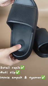 Rumahkaki - Sandal Selop Wanita Empuk Nyaman Stylish Sendal Slide Cewek Anti Slip Daphani 26077L