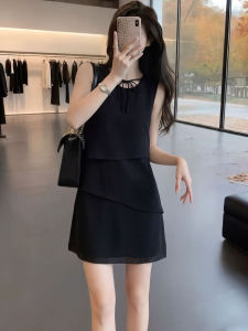 QFN | Đầm A-line Mới Đa Năng Kiểu Dáng Đơn Giản Sang Trọng Không Tay Cho Mùa Hè