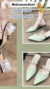 DEVOUE #032 - High Heels Wanita Import Premium Quality Sepatu Hak Tinggi Wanita Sandal Hak Tinggi Heels Kantor Sepatu Kerja Heels Shoes Sendal