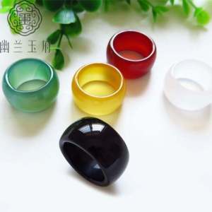 Nhẫn Ngọc Mã Não Cho Nam Và Nữ Nhẫn Ngọc Mã Não Màu Đỏ Xanh Lá Cây Vàng Xanh Lam Vàng Nhẫn Ngón Tay Trang Sức Thời Trang