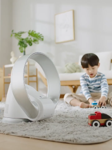 SK Leafless Desktop Air Circulation Fan Household AC Leafless Fan Bedroom Silent Air Circulation Fan Energy-Saving Wall-Mounted Mute Desktop Fan Tabletop Floor Fan Bladeless Fan Air Cooler Ceiling Fan Remote Control Fan Gift & SK Bladeless Fan