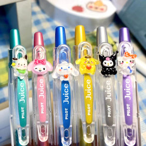 Pilot Juice Pen Set Metal Clip Click Mechanism Neutral Pens Notebook Writing Tools Student Supplies Black Red Blue Colors