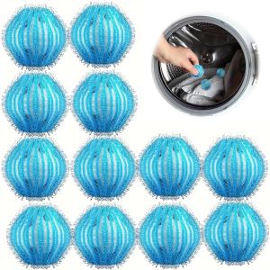 6/12 Pcs Laundry Pet Hair Filter Balls Lint Remover Washing MachineFloating Ball Reusable Nylon Balls Lint Catcher