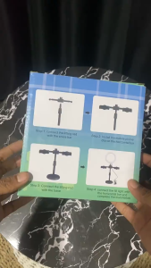 Paket Tripod & Holder Phone HP Smartphone Mobile Phone Beauty Stand Lampu Selfie LED RingtLight 16CM