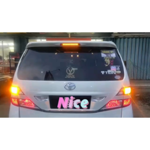 TOYOTA ALPHARD VELLFIRE ANH20 2008~2014 REAR SPOILER THIRD 3RD BRAKE LIGHT RUNNING LED LAMP