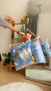 Chekiddo Kasur Bayi 4 IN 1 Kasur Bantal 2 Guling Tas Gendongan Tempat Tidur Matras Lipat Bayi