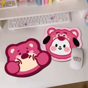Miếng Lót Chuột Máy Tính Chống Trượt Hình Gấu Dâu Tây Dễ Thương Bàn di chuột