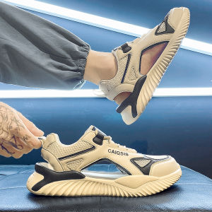 Breathable Anti-Slip Soft Bottom Sandals Mens Summer Outdoor Wear Mesh Upper Youth Casual Sports Water Shoes Beach Shoes