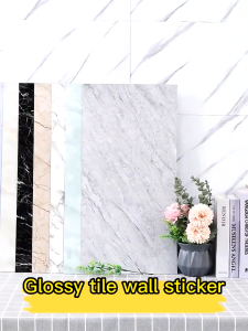 36PCS PVC 30×60cm Marble Wall Stickers Adhesive Waterproof Decor Wall Printed Wallpaper