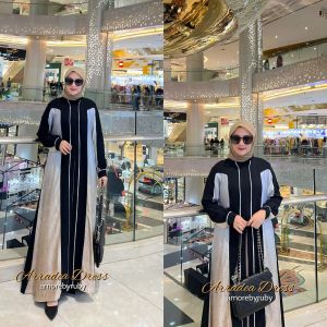 gamis muslimah produk Amore by ruby edisi arradea dress gamis premium viral kekinian