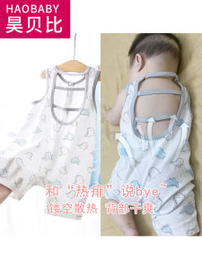 Pure Cotton Mesh Baby Romper Summer Hollow out Backless Sleepwear Thin Sleeveless Haisai Baby Clothes for Boys And Girls