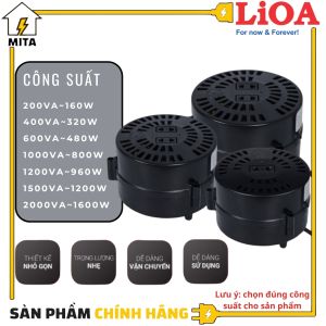 Biến Áp Đổi Nguồn Hạ Áp LiOA - Chuyển điện 220v sang 100v/120v Công suất 200VA/400VA/600VA/1000VA/1200VA/1500VA/2000VA - MITA