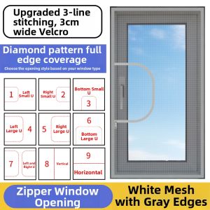 Self-Adhesive DIY Anti-Mosquito Mesh Screen