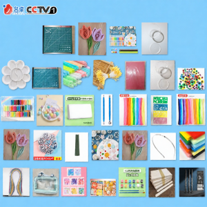 MINGZHUO | Kindergarten DIY Childrens Craft Materials Kit Twist Sticks Stone Modeling Clay Plastic Coated Paper Quilling Strips
