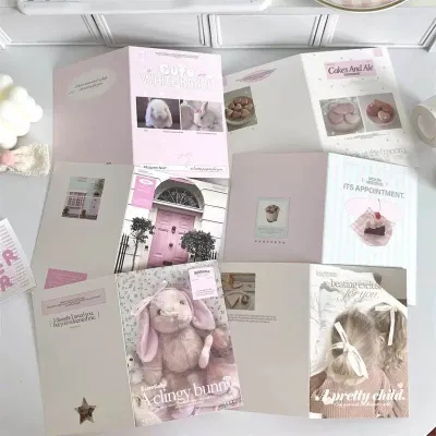 SET BÌA GẬP MIX 6 MẪU GÓI CARD STYLE COQUETTE VINTAGE