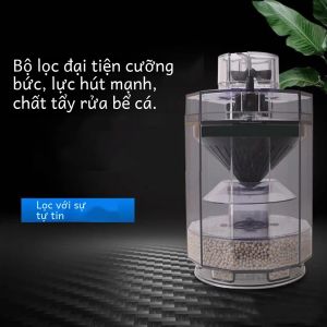 3 Trong 1 Cá Nước Cổ Tích Hút Bồn Cầu Bơm Lọc Phụ Kiện Hồ Cá-Thân Thiện Với Môi Trường Cá Phân Lọc Tuần Hoàn