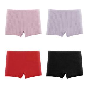 Anti-Friction Pure Cotton Womens Underwear Flat Angle Briefs Thin Model Comfortable mid Waist for Elderly plus Size