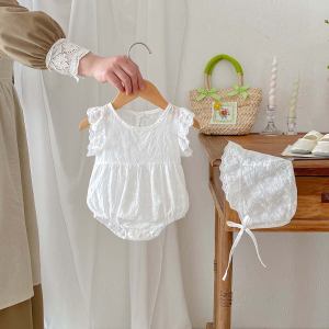 Bộ Đồ Bơi Mùa Hè Phong Cách Hàn Quốc Cho Bé Gái Có Tay Voan Ren Quần Áo Trẻ Em Đi Chơi Ngoài Trời Thời Trang Quần Áo Trẻ Em Mặc Liền