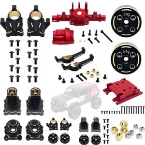 Vỏ Trục Kim Loại Đồng Thau Nâng Cấp Có Đối Trọng Cho Xe RC MJX 1/18 HYPER GO H18P Chén Đỡ Hình Lục Giác Trước Và Sau