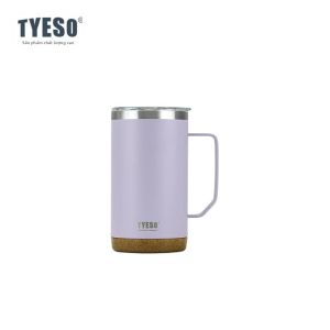 TYESO | Ly Giữ Nhiệt Cà Phê Bằng Thép Không Gỉ TYESO 530/710ml Có Tay Cầm Và Nắp Đậy Vân Gỗ Thân Thiện Với Môi Trường Dùng Cho Công Việc Và Gia Đình