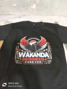 kaos wakanda garuda merah no more bhn cotton halus adem