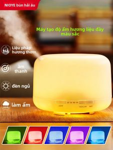 NIOYE | Essential Oil Diffuser Humidifier with Bluetooth Speaker and Colorful Ambient Lights