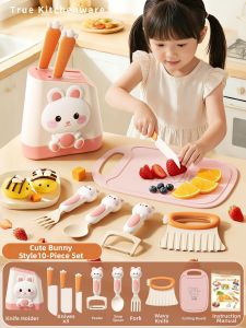 Yimi | Safe Kids Play Kitchen Knives & Cutting Board Set