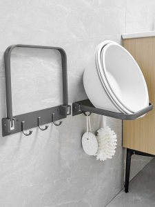 Bathroom Foldable Sink Storage Rack Toilet Basin Holder No Drilling Wall Mounted Home Bathroom Organizer Shelf Space Saver