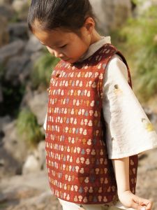 Miss Mao Kids Vest Jacket Outerwear Pure Cotton Comfortable New Chinese Style Improved Floral Pattern Girls Boys Vests